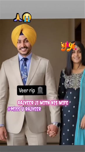 Vijay Kumar on Instagram: "Tragic news has shaken the Punjabi music industry as popular singer Rajvir Jawanda passed away at the age of 35. Reports reveal that his wife had tried to stop him from going out, fearing the risks, especially while riding his bike. Sadly, her fears turned into reality, and the singer met with a fatal accident. Rajvir Jawanda, who had also served as a constable, leaves behind a grieving family — his wife, son, and daughter. Fans and fellow artists have flooded social m