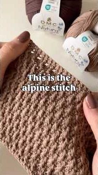 Short version of the alpine stitch Tutorial #crochet