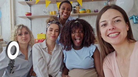 Ring Light [3 Color, 5 Brightness & Timer] 3.5'' Small Video Conference Lighting Clip On Monitor Laptop iPad Phone, USB Plug Dimmable Selfie Light for Working, Meeting, YouTube/TikTok Content Creator