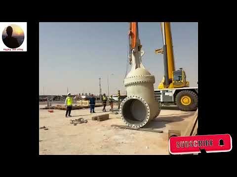 Valve lifting with crane/hand signels and safety precautions/Rigger 3,2,1 /lifting training video