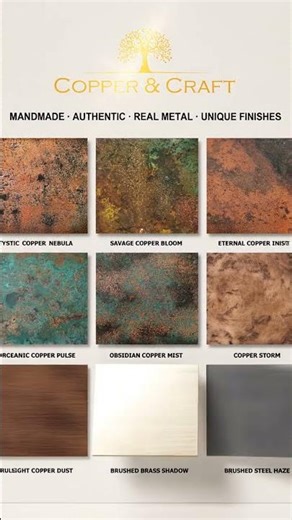 Real Copper & Metal Finishes – Copper & Craft Color Collection