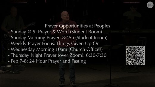 Join us for Sunday morning service! | Peoples Church