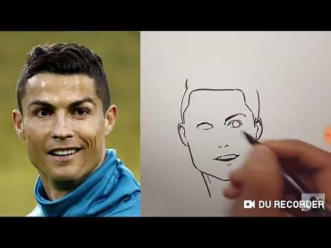 رسم لاعب كريستيانو رونالدو