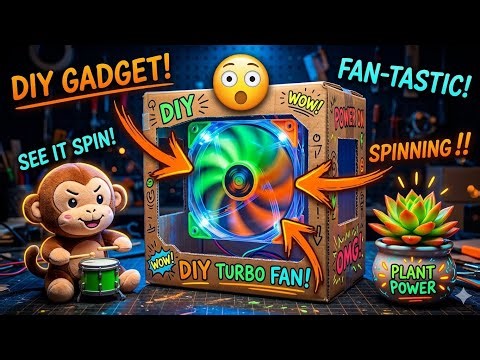 How To Make a powerful DIY fan | Dc motor project