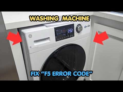 How To Fix Washing Machine F5 Error Code?