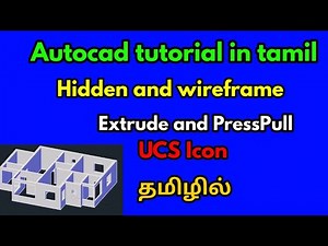 Autocad tutorial in tamil-3d modelling-Civil tamil