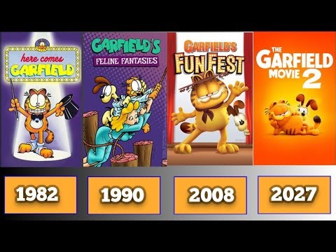 ALL GARFIELD MOVIES AND TV SERIES (1982-2027)