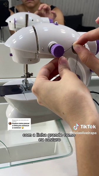 Como Usar a Mini Máquina de Costura da Shopee