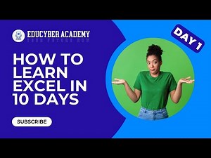 How to Learn Excel in 10 Days Series - Day 1