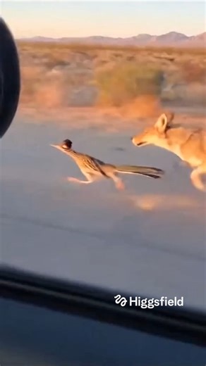 Ajin Joseph on Instagram: "Straight Out of a Cartoon — But This Happened in Real Life 🐺🐦 On a highway in Nevada, drivers witnessed an unreal moment — a coyote sprinting behind a road runner, full speed, no pause. No CGI. No background music. Just nature replaying a scene we all grew up watching. For a second, reality felt animated. Same chase. Same energy. Different world. Nature has its own sense of humor — and sometimes it performs exactly when a camera is ready. Did this instantly take you