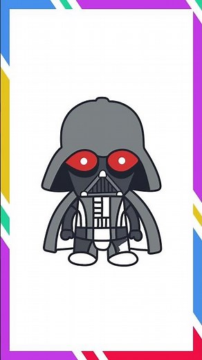 Drawing Darth Vader | Star Wars Cartoon Easy
