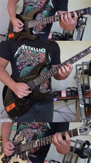 Fade to black Metallica #guitar #cover #kh2 #snakebyte #thrash #helix #espguitars #ridethelightning