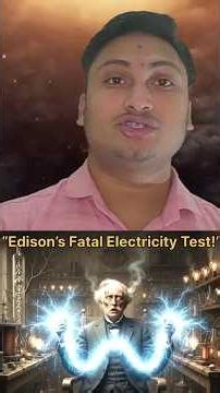 “Edison’s Most Dangerous Experiment Ever!” #sciencefacts #sciencemystery #amazingfacts