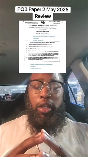 Bally's Tutor Professionals on Instagram: "POB Paper 2 May 2025 review! #csec #cxc #caribbean #school #secondaryschool #teacher"