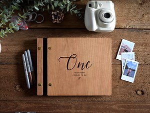 First Anniversary Scrapbook Gift | Paper 1st Anniversary Gift | One Year Down Forever to Go - Etsy