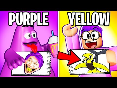 ONE COLOR DRAWING CHALLENGE IN ROBLOX DOODLE TRANSFORM!? (GUESS MY DRAWING PICTURE GAME!)