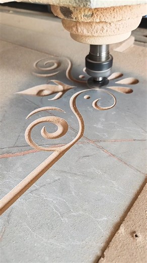 V CARVING ON CNC WOOD ROUTER CARVING🪵🪵🪵 MACHINE #wood #shorts #asmr #carving