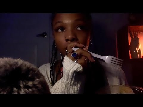 ASMR POV- *that* teacher that’s always eating a salad 🥗 crunchy eating sounds + close up whispering