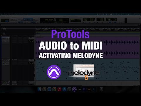Audio to MIDI in ProTools | Activating Melodyne