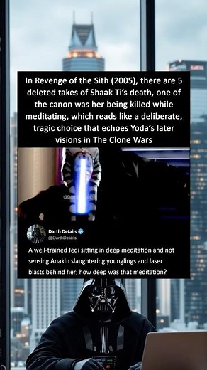 A deleted Scene That Anakin Killed Shaak Ti