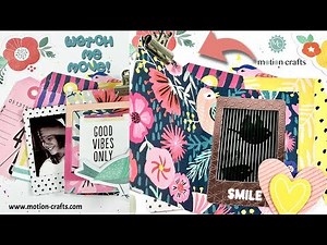 HOW TO USE YOUR ANIMATION STAMPS AND DIES IN YOUR SCRAPBOOK LAYOUTS | MOTION CRAFTS