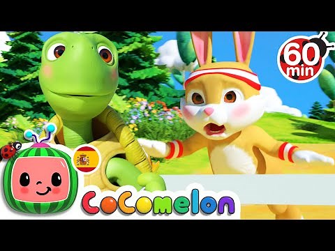 CoComelon en Español | La tortuga y la liebre | Compilación de Canciones Infantiles