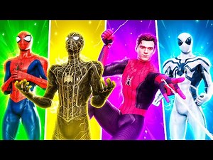 Reto de las SKINS de SPIDER-MAN en Fortnite!