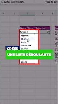Créer une liste déroulante dans Excel #excel #exceltips #formationexcel