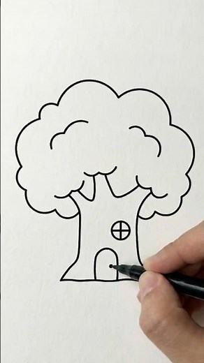 How to Draw a Tree House 🌳🏠