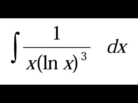 How to Integrate 1 / (x·ln(x)³) | Substitution Method Explained
