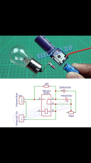 1.5K views | Simple Electronics Project Using Relay #electronicsprojects | Electric 2.0 | Facebook