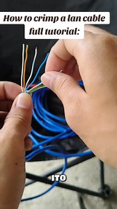 628K views · 5.6K reactions | How to crimp a lan cable full tutorial ⬇️ Rj45 Crimper⬇️ https://s.shopee.ph/8fJcdWu4lz | CyV Store | Facebook
