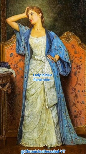 "JEUNE FEMME AU PARAVENT"🐦 PORTRAIT BY TOULMOUCHE AUGUSTE 🎨#art #painting #portrait #canva #ytshorts