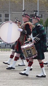 The combined Highland and Lowland Bands of the The Royal Regiment of Scotland playing the Northern Lights of Old Aberdeen on the march. This was on Saturday 1st July 2023 at Gordon Barracks in Aberdeen, as they took part in Beating Retreat for Armed Forces day. This was a week later than Armed Forces day on 24th June because of the European Piping Championships that day in Aberdeen. The Lowland and Highland Bands of the Royal Regiment of Scotland had combined for a tour at this time, performing 