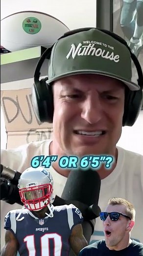 Gronk in awe of Josh Gordon's insane size 😲