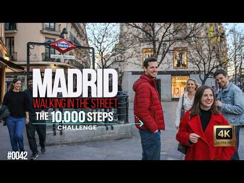 🇪🇸 6km Walking Through Madrid’s Historic & Trendy Neighborhoods | City Sounds : #0041