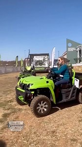 Battery powered UTV? What do y’all think?!? I will be fully honest that the @greenworkstools @greenworkscommercial UTV was shockingly fast, (and this was in the slower gear!) and had some really cool features like the dump bed and you could open the sides of the bed as well as the back to allow more versatility. My mind immediately went to the ability to set up jigs and the like for a mobile work station, but I’m sure there are a million more applications that feature could be useful for beyond 