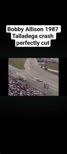 Bobby Allison 1987 Talladega crash perfectly cut