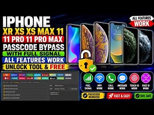 iPhone XR XS XS Max 11 11 Pro 11 Pro Max Passcode Bypass With SIGNAL/All Features Work | Unlock Tool