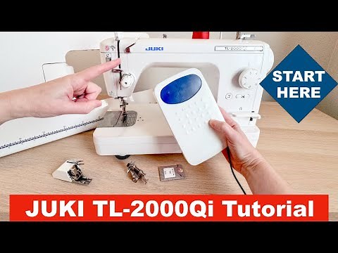 Juki TL2000Qi Tutorial: Threading, Oiling and How to USE
