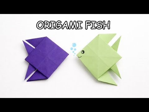 How to Make an Origami Fish | Easy Paper Craft