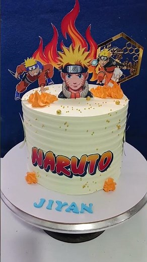 Naruto Theme Birthday Cake 🎂🔥 | Anime Cake Magic 😍