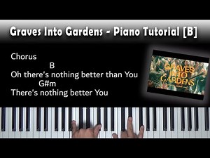 Graves Into Gardens - Easy Piano Tutorial [B]