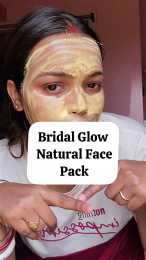 Homemade Bridal Glow Face Pack in 5 Minutes #shorts #ytshorts #skincare #glowup