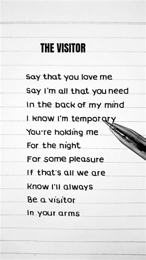 The Visitor - Sienna SPIRO (Lyrics)