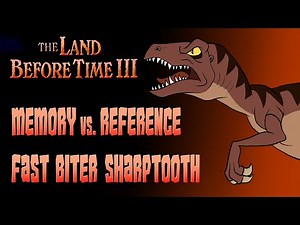 Fast Biter Sharptooth | Memory vs. Reference Drawing | The Land Before Time | Speedpaint