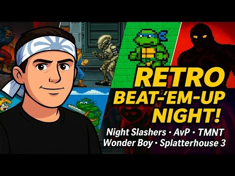 Night Slashers + Alien vs Predator + TMNT NES + Wonder Boy + Splatterhouse 3 – Retro Classics Live!