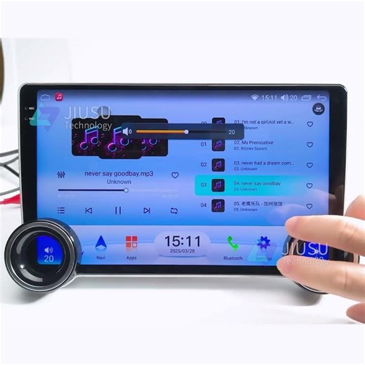 10.1" Android Car Screen with Dual Knobs | Physical Control Touchscreen Demo