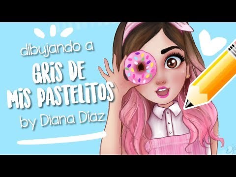 Dibujando a GRIS (MIS PASTELITOS) | Mini Videos by Diana Díaz