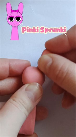 Making Pinki from Clay💗 #clayart #Pinki #sprunki